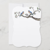 ヴィンテージブルーバード結婚式招待状 招待状 (裏面)