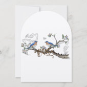 ヴィンテージブルーバード結婚式招待状 招待状 (裏面)