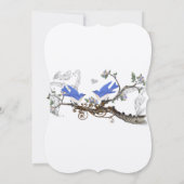 ヴィンテージブルーバード結婚式招待状#2 招待状 (裏面)