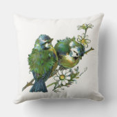 ヴィンテージブルーバード クッション (裏面)