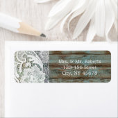 ヴィンテージブルーバーンウッドレース国結婚式 ラベル (インサイチュ)