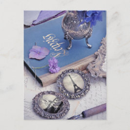 ヴィンテージブルーパリ写真 ポストカード