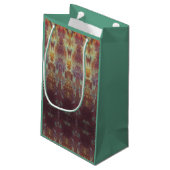 ヴィンテージブルーパンプキンヘアーローム絵画秋 スモールペーパーバッグ (裏面アングル)