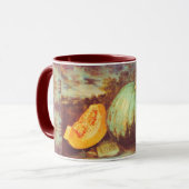 ヴィンテージブルーパンプキンヘアーローム絵画秋 マグカップ (正面左)