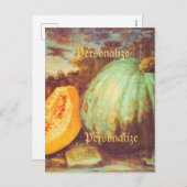 ヴィンテージブルーパンプキンヘイルーム秋ルネサンス シーズンポストカード (正面/裏面)