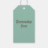 ヴィンテージブルーパンプキンヘイルーム絵画秋秋 ギフトタグ (裏面)