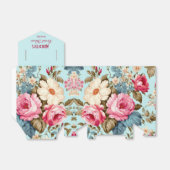 ヴィンテージブルーピンクフローラガーデン フェイバーボックス (折り畳みなし)