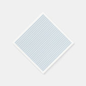 ヴィンテージブルーピンストライプ赤ちゃんシャワー スタンダードカクテルナプキン (角)