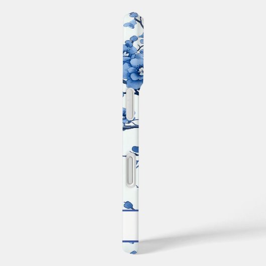 ヴィンテージブルーピーコックオランダデルフトフローラ水彩 Case-Mate iPhoneケース (裏面 / 右)