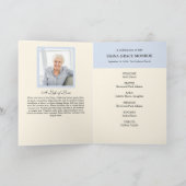 ヴィンテージブルーフラワーフォトメモリアル折畳みプログラム プログラム (内部)