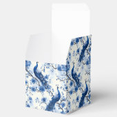 ヴィンテージブルーフランスのチャイノアイセリーウォーターカラーピーコック フェイバーボックス (オープン)