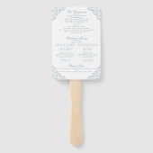 ヴィンテージブルーフレームスクエレガントリプト結婚式 プログラム ハンドファン (裏面)