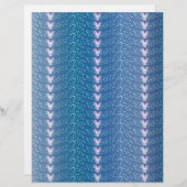 ヴィンテージブルーフローラの壁紙パターン (正面/裏面)