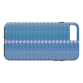 ヴィンテージブルーフローラの壁紙パターン Case-Mate iPhoneケース (裏面(横))