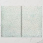 ヴィンテージブルーフローラコラージスクブックページ (裏面)