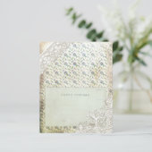 ヴィンテージブルーフローラコラージスクラップブック紙 (スタンド正面)