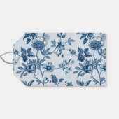 ヴィンテージブルーフローラトワール誕生日 ギフトタグ (裏面横)