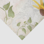 ヴィンテージブルーフローラヒマワリWトンボNスクリプト 薄葉紙 (詳細)