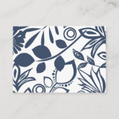 ヴィンテージブルーフローラフレーム情報カード アドバイスカード (裏面)