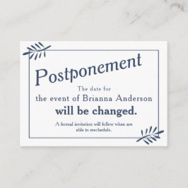 ヴィンテージブルーフローラフレーム情報カード アドバイスカード