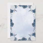 ヴィンテージブルーフローラマザーズデイブランチ 招待状 (裏面)