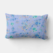 ヴィンテージブルーフローラモノグラム ランバークッション (裏面)