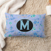 ヴィンテージブルーフローラモノグラム ランバークッション (ブランケット)