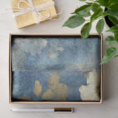 ヴィンテージブルーフローラ切り離し 薄葉紙 (ギフト)