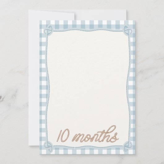 ヴィンテージブループレイドロデオ10月月月次カード 招待状 (正面)