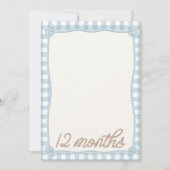 ヴィンテージブループレイドロデオ12月月月次カード 招待状 (正面)