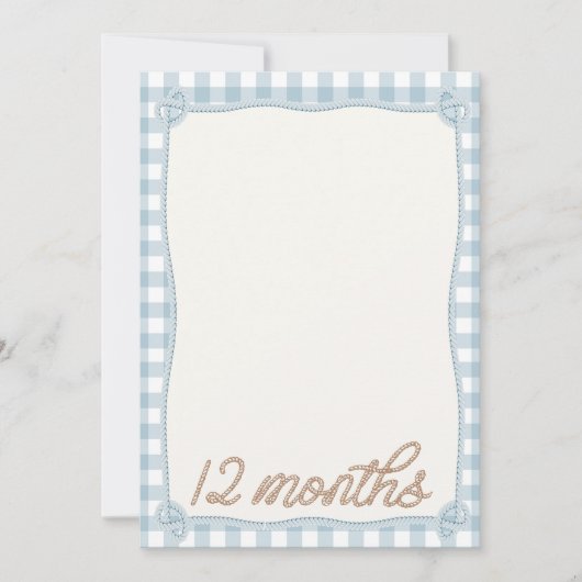 ヴィンテージブループレイドロデオ12月月月次カード 招待状 (正面)