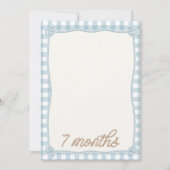 ヴィンテージブループレイドロデオ7ヶ月月毎カード 招待状 (正面)