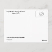 ヴィンテージブルーヘロンフロリダ ポストカード (裏面)