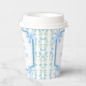 ヴィンテージブルーベビーガールシャワー 紙コップ (右)