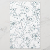 ヴィンテージブルーベビーシャワー推測ベビー食品ゲーム チラシ (裏面)