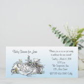 ヴィンテージブルーベビーシャワー 招待状 (スタンド正面)