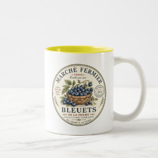ヴィンテージブルーベリーラベル ツートーンマグカップ