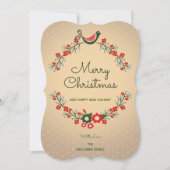 ヴィンテージブルーベリー赤フローラ非写真 シーズンカード (正面)