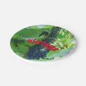 ヴィンテージブルーベリー ペーパープレート (アングル)