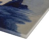 ヴィンテージブルーホワイトデルフトウィンドミル カッティングボード (角)