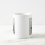 ヴィンテージブルーホワイトデルフトウィンドミル コーヒーマグカップ (中央)