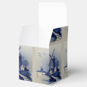 ヴィンテージブルーホワイトデルフトウィンドミル フェイバーボックス (オープン)