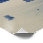 ヴィンテージブルーホワイトデルフトウィンドミル ポスター (コーナー)