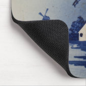 ヴィンテージブルーホワイトデルフトウィンドミル マウスパッド (コーナー)