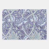 ヴィンテージブルーホワイトデルフトウィンドミル ラッピングペーパーシート (正面2)