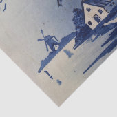 ヴィンテージブルーホワイトデルフトウィンドミル 薄葉紙 (詳細)