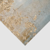 ヴィンテージブルーホワイトローズ金ゴールドフォイルデクページ 薄葉紙 (詳細)