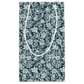 ヴィンテージブルーホワイト春フローラ スモールペーパーバッグ (裏面)