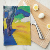 ヴィンテージブルーホースIIブライトカラーズ キッチンタオル (四つ折り)