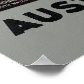 ヴィンテージブルーマウンテンズオーストラリア旅行 ポスター (角)